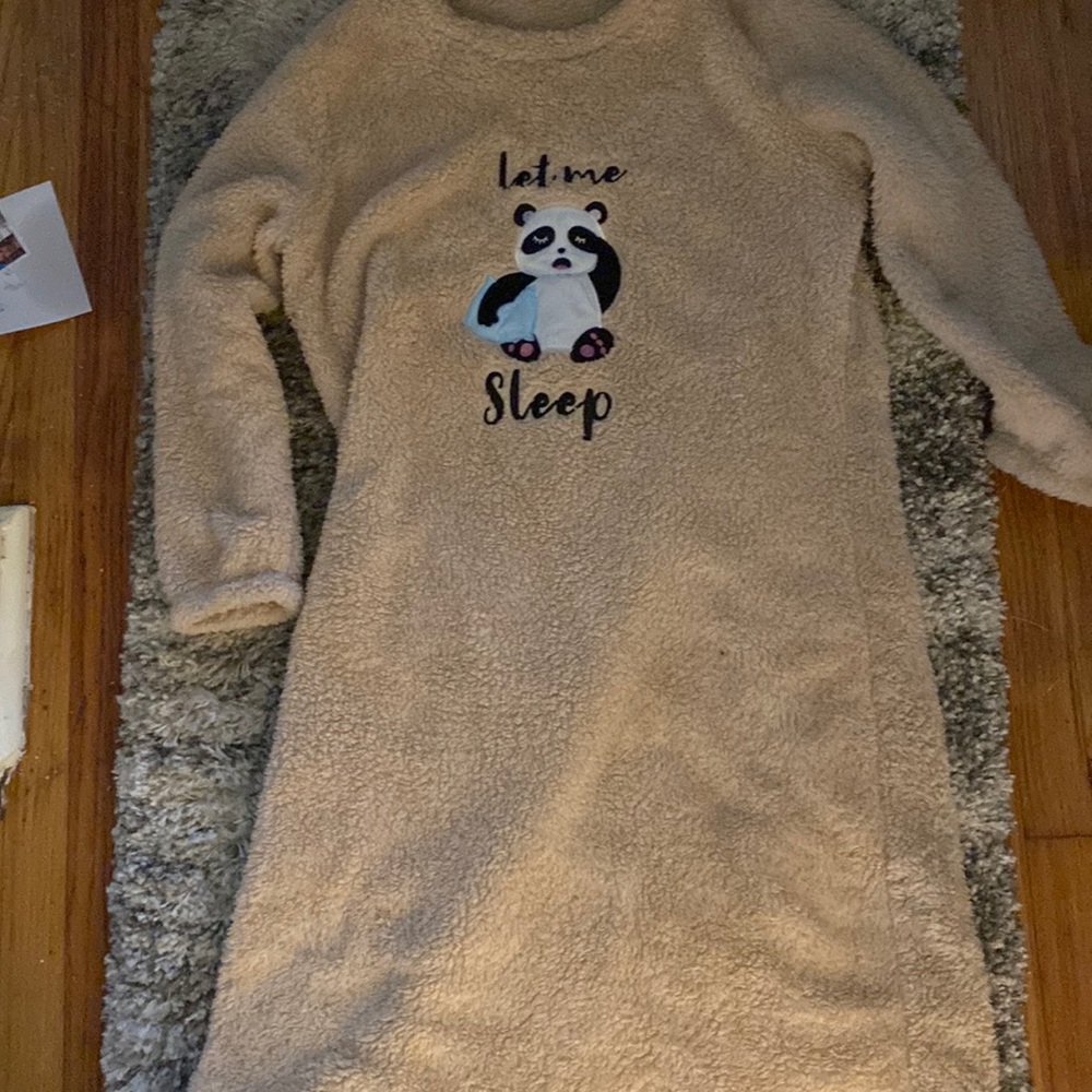 Fleece nightshirt to wear in cold nights